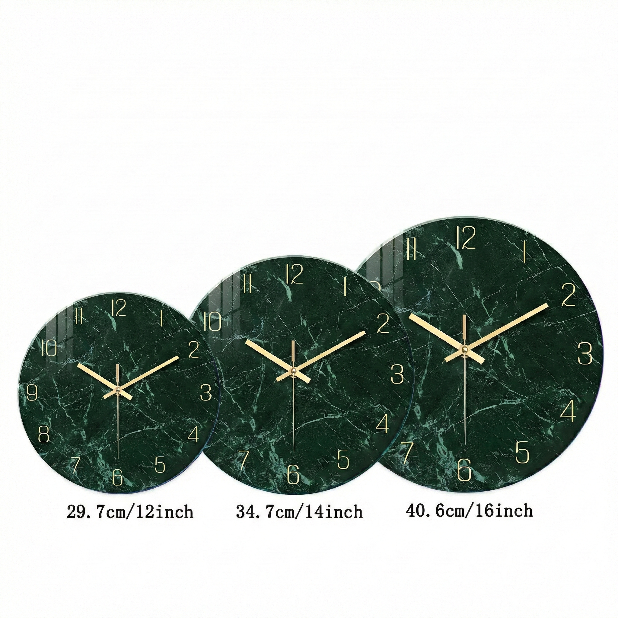 Horloge Murale Marbre Vert