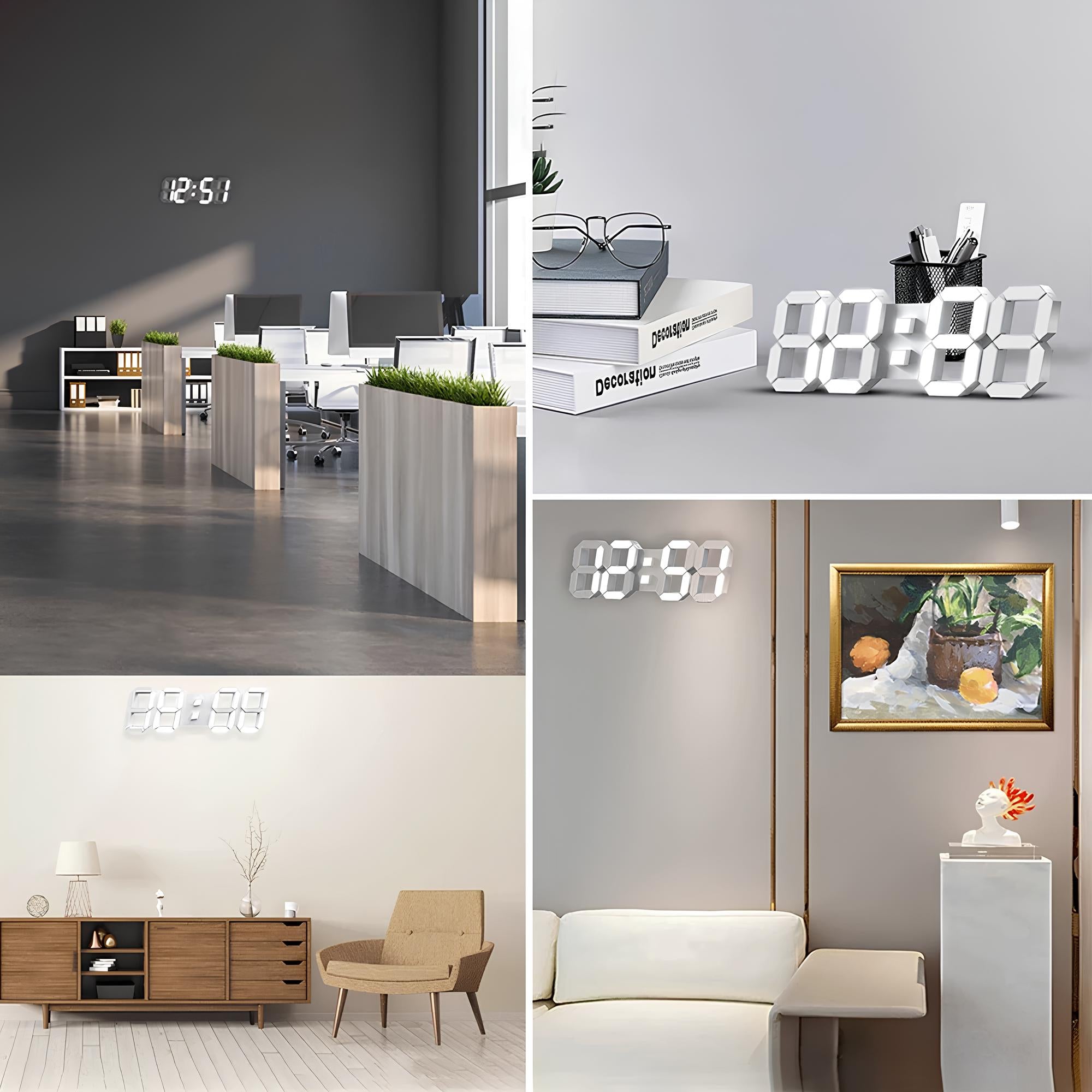 Horloge murale LED