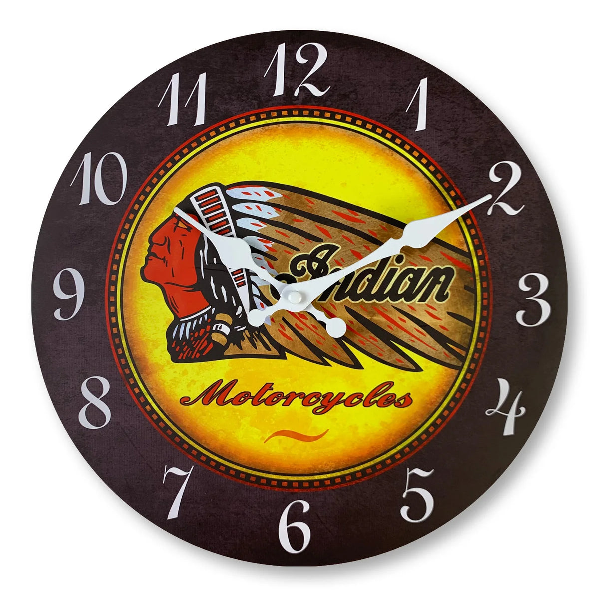 Horloge Murale Indian Moto