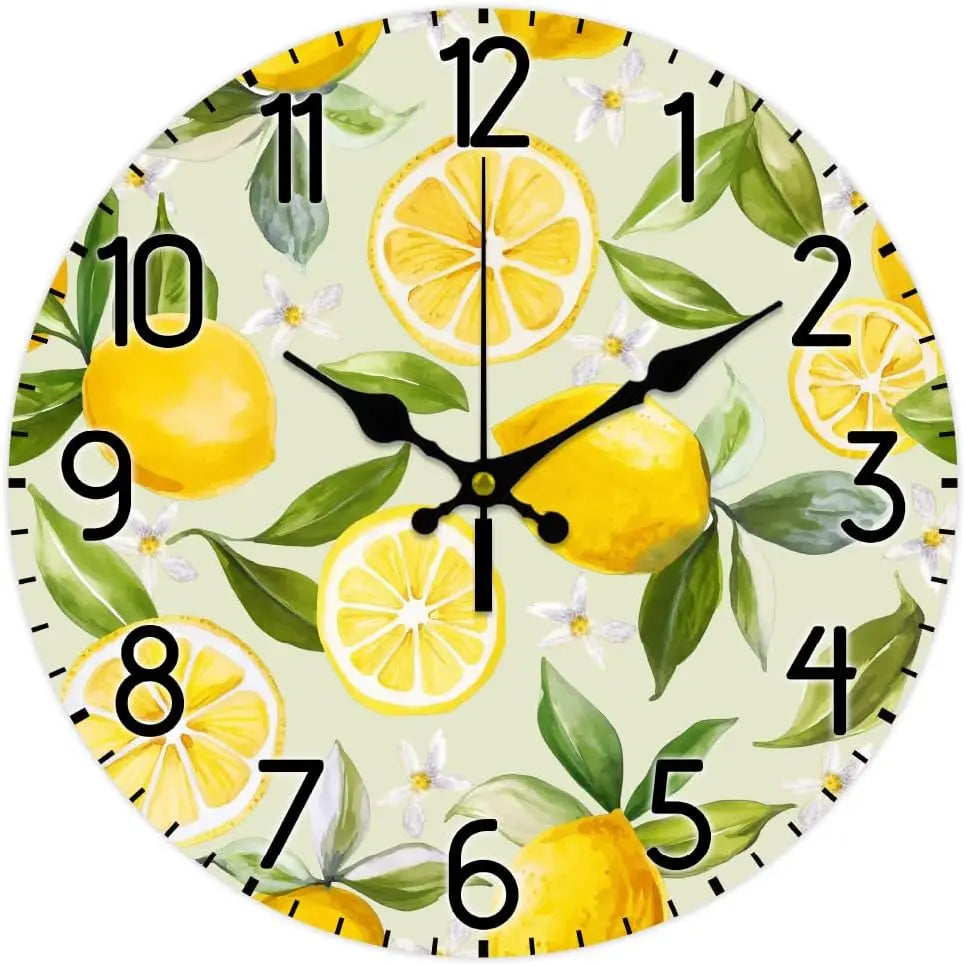 Horloge Murale Citron Fruit