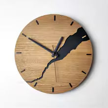 Horloge Murale Bois Craquelé