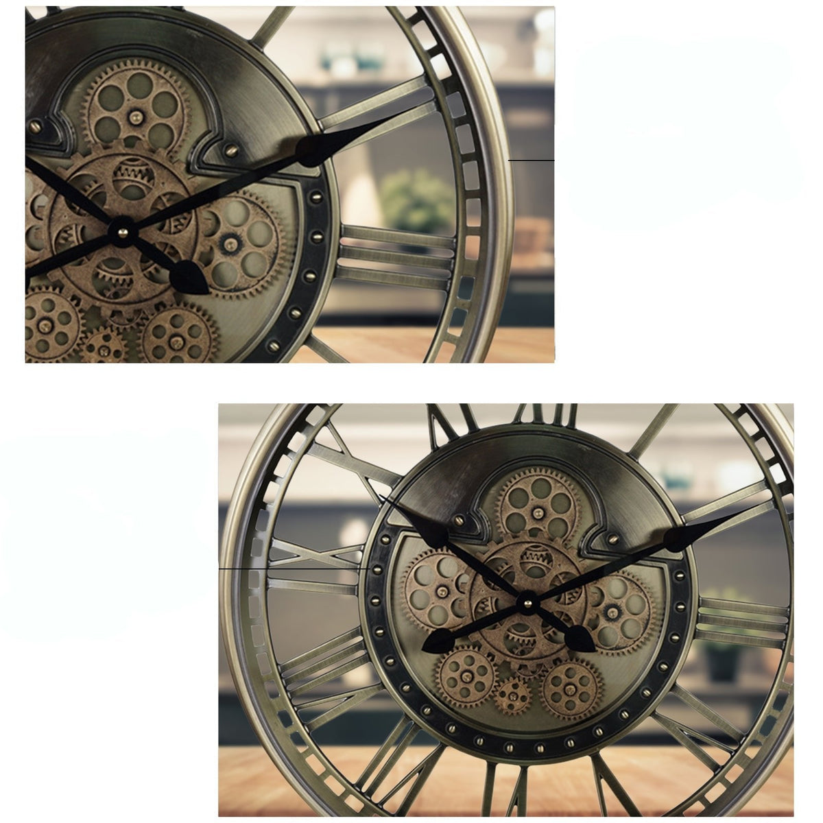 Horloge Murale Roues Dentées