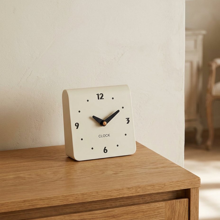 Horloge À Poser Carrée Moderne