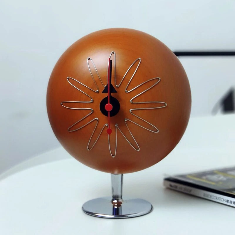 Horloge À Poser Étoile Orange