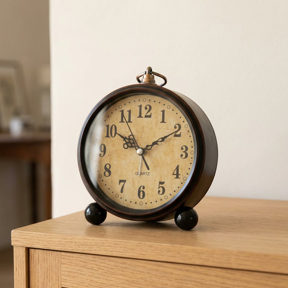 Horloge À Poser Rétro Quartz