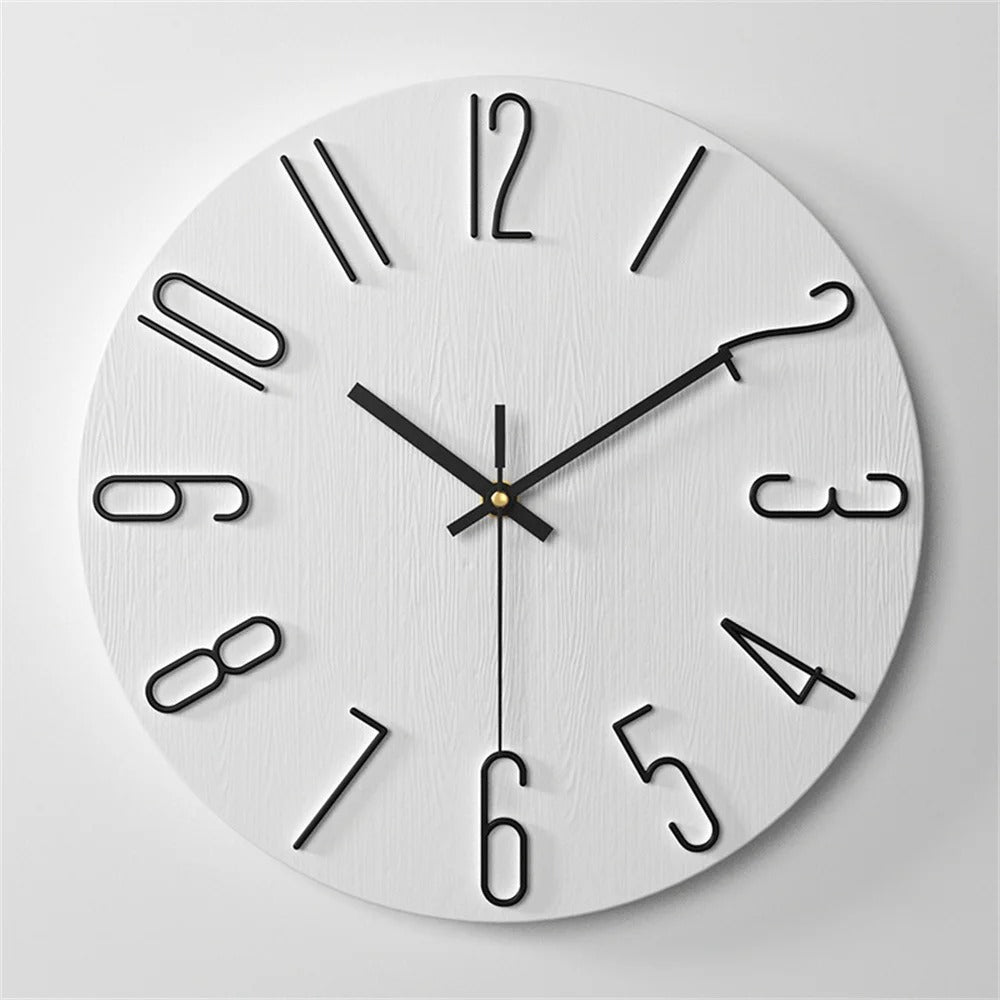 Horloge Murale Chiffres Modernes