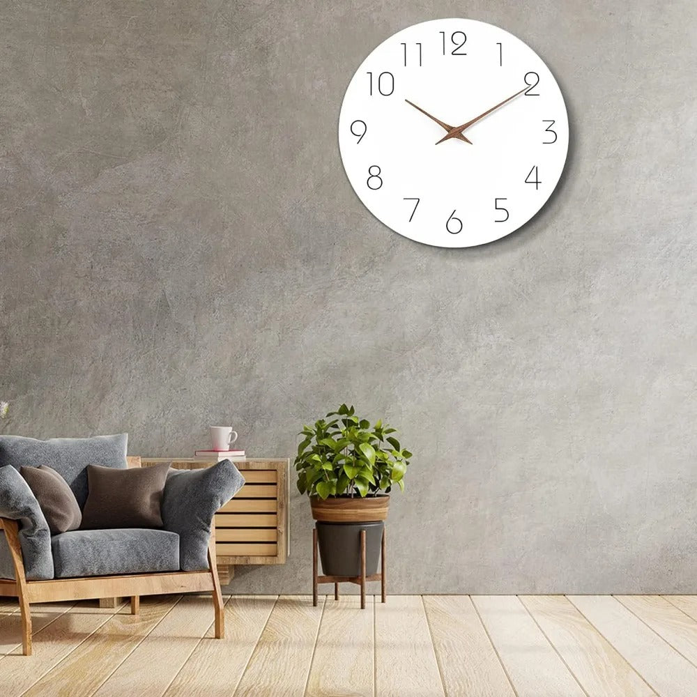 Horloge Murale Design Blanc