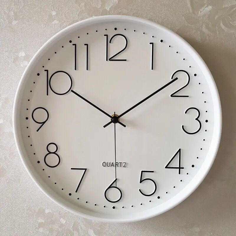 Horloge Murale Chiffres Noirs