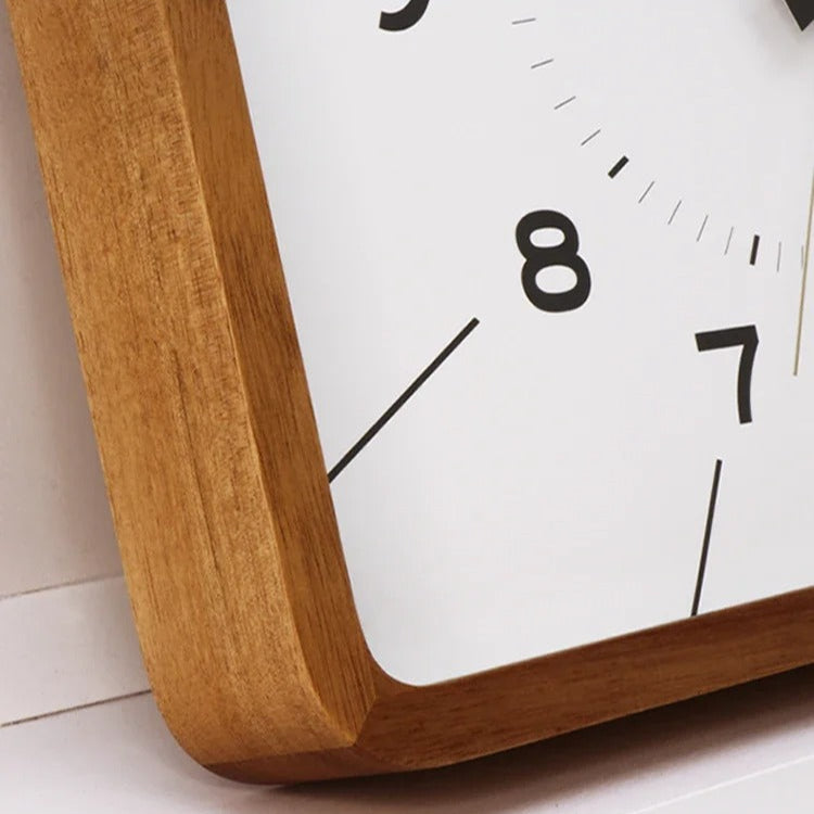 Horloge Murale Carrée Bois