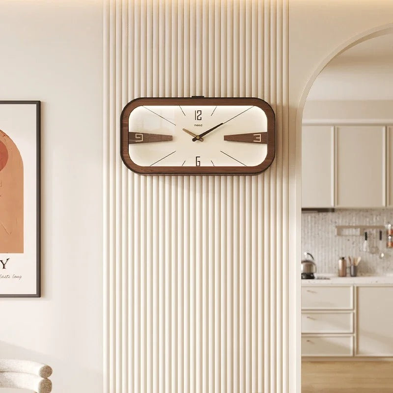 Horloge Murale Bois Rectangulaire