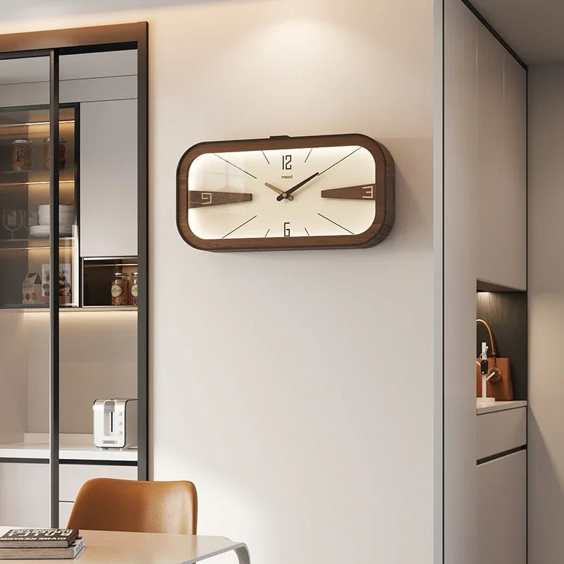 Horloge Murale Bois Rectangulaire