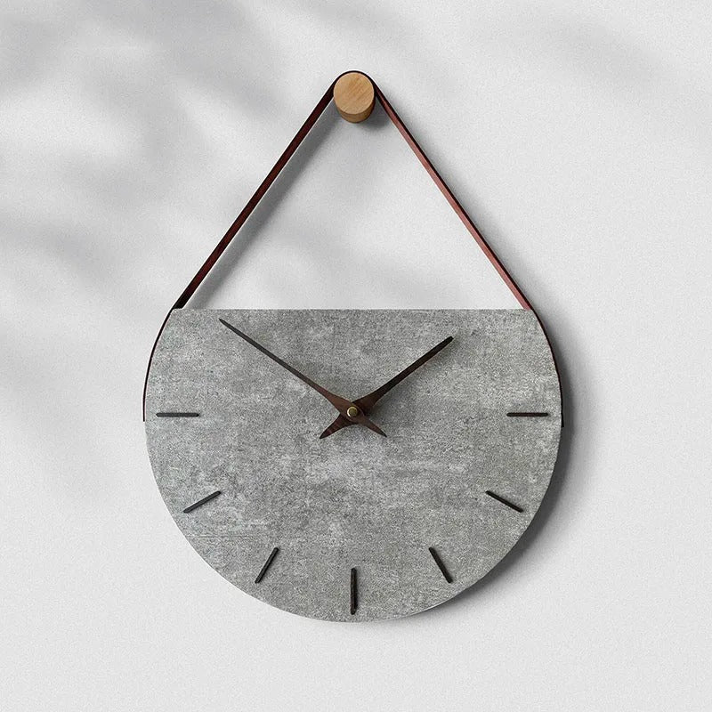 Horloge Murale Suspendue Cuir