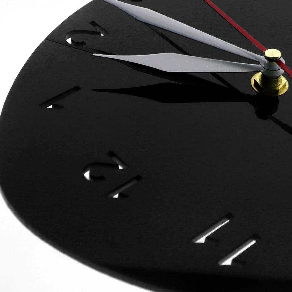 Horloge Murale Silhouette Chat