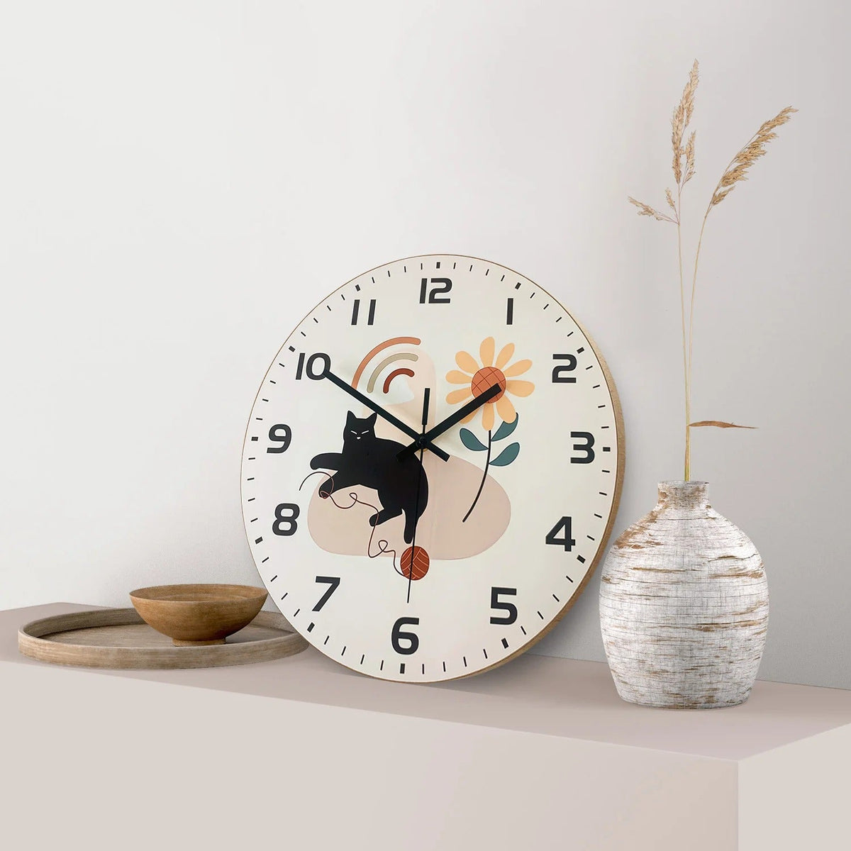 Horloge Murale Chat Design