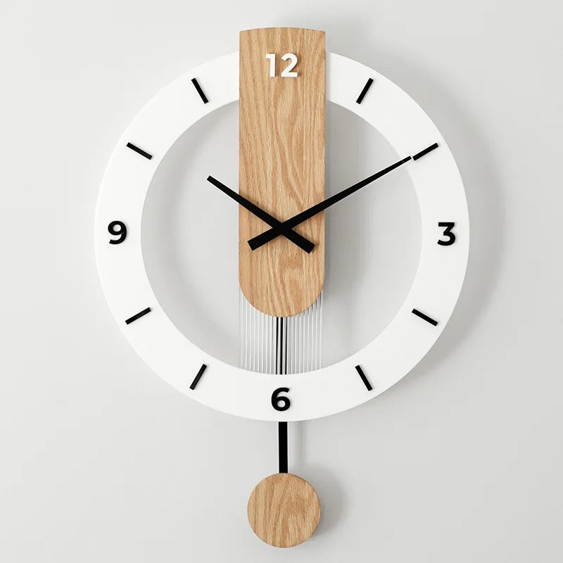 Horloge Murale Bois Minimaliste
