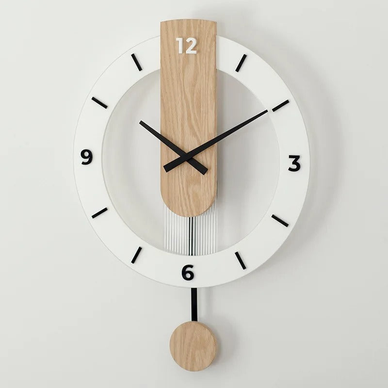 Horloge Murale Bois Minimaliste