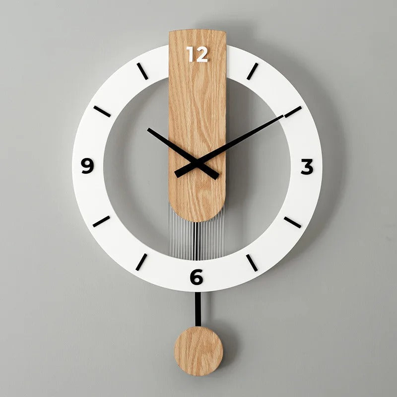 Horloge Murale Bois Minimaliste