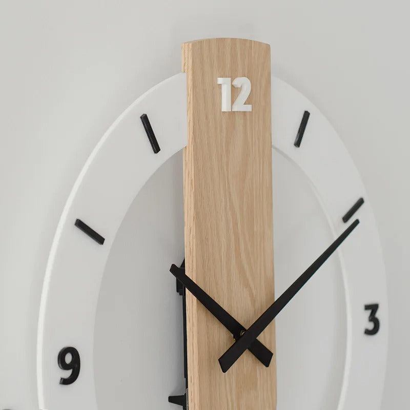 Horloge Murale Bois Minimaliste