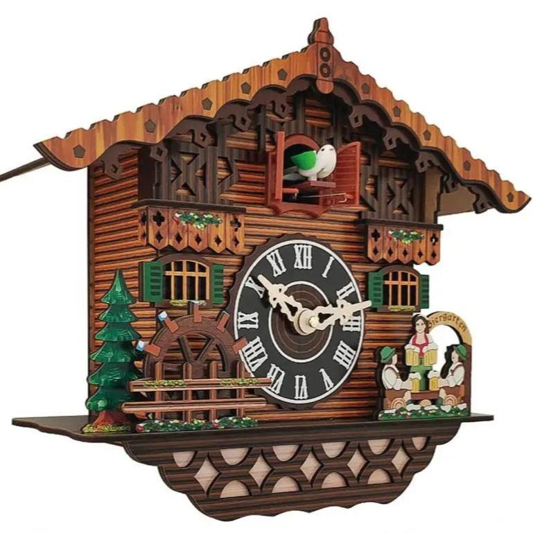 Horloge Murale Pendule Chalet Vintage
