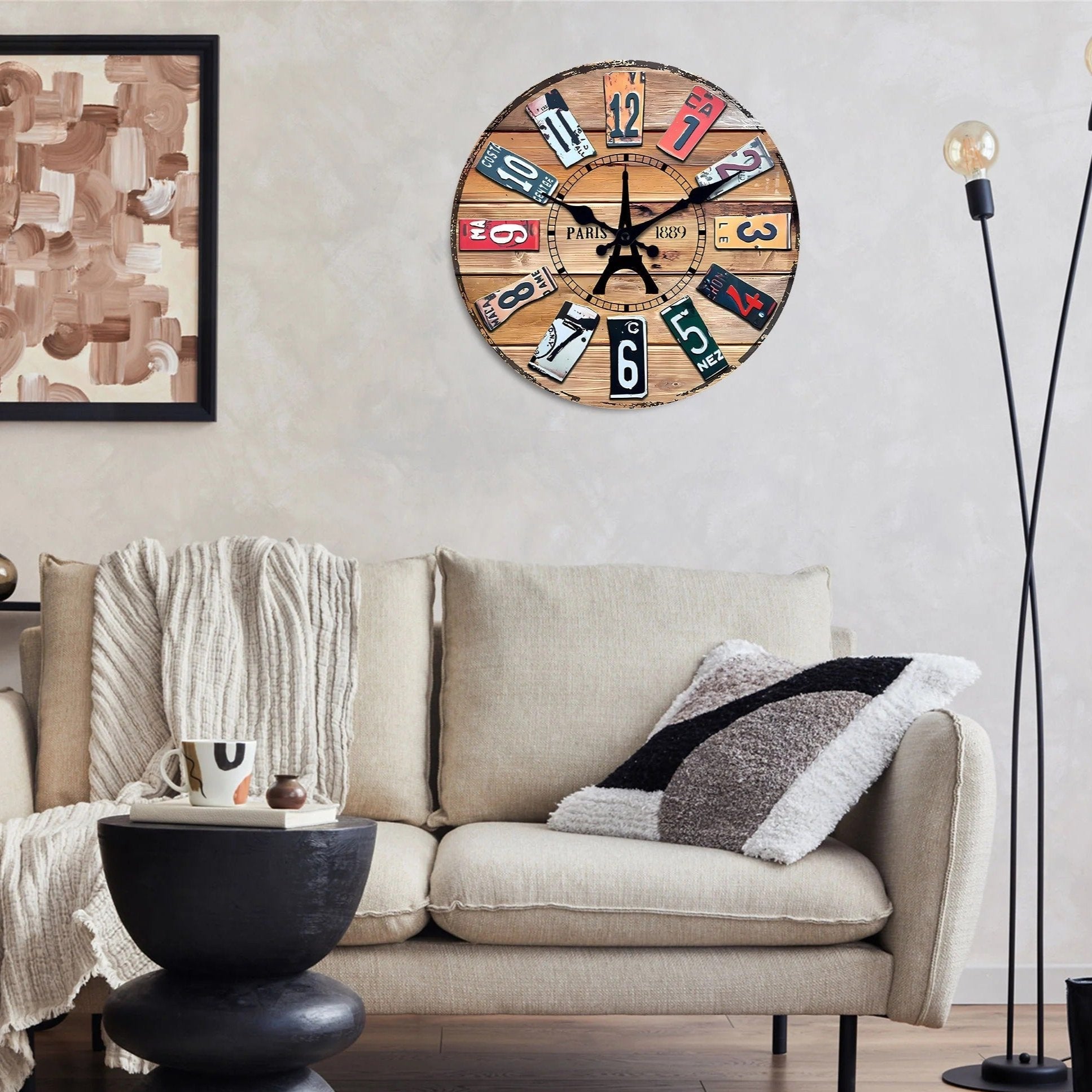 Horloge Murale Plaques Paris