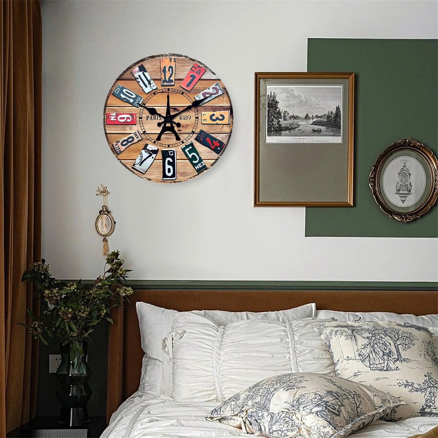 Horloge Murale Plaques Paris