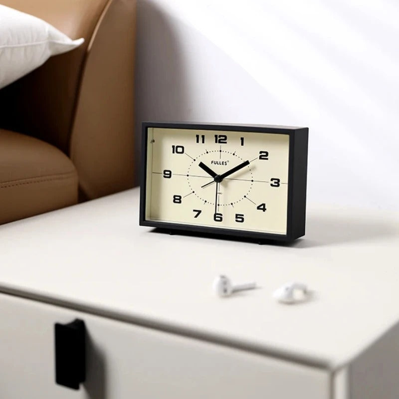Horloge À Poser Rectangulaire Noir
