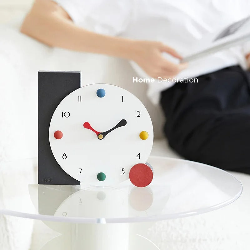 Horloge À Poser Colorée Graphique