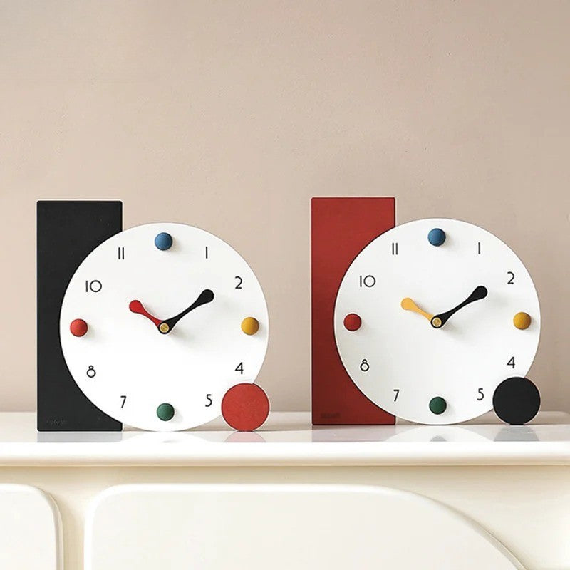 Horloge À Poser Colorée Graphique