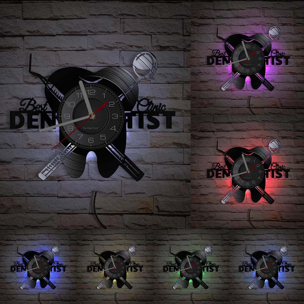 Horloge Murale Dentiste Lumineuse