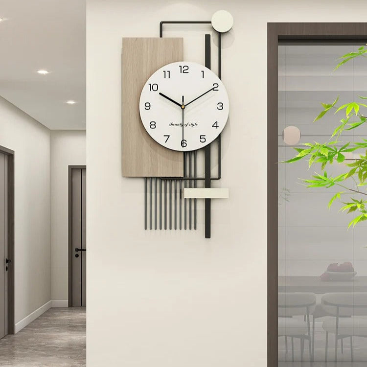 Horloge Murale Moderne Asymétrique