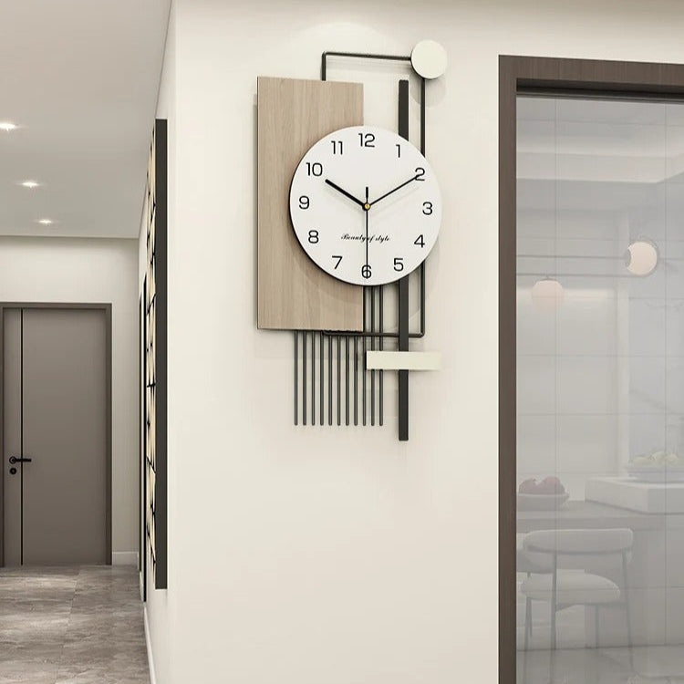 Horloge Murale Moderne Asymétrique
