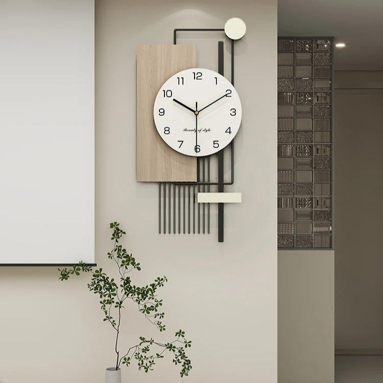 Horloge Murale Moderne Asymétrique
