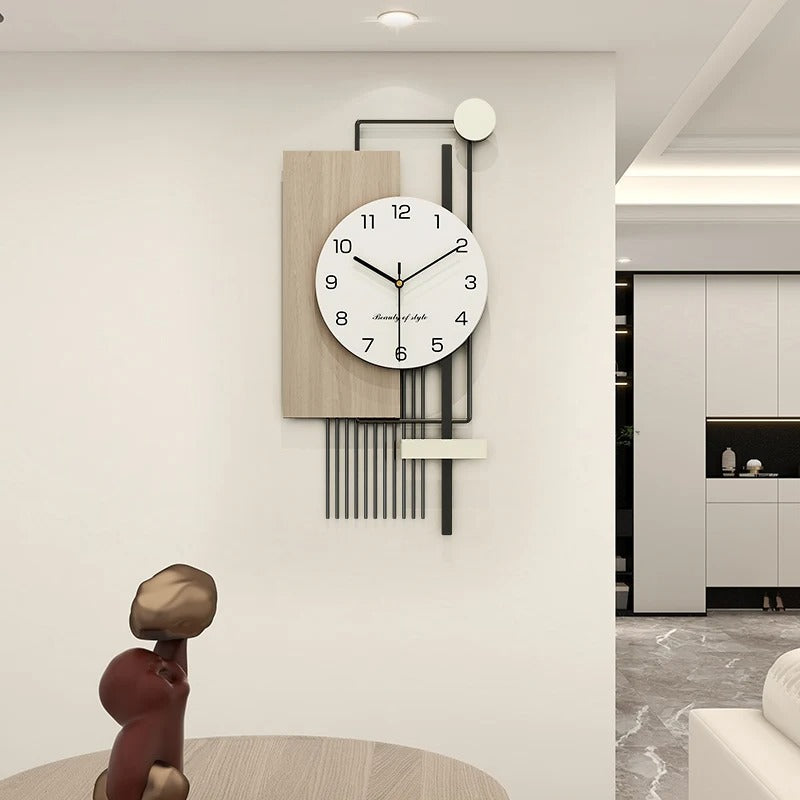 Horloge Murale Moderne Asymétrique
