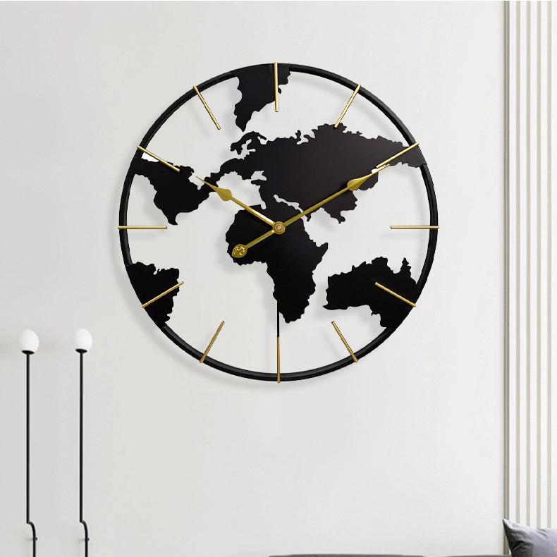 Horloge Murale Monde Métal