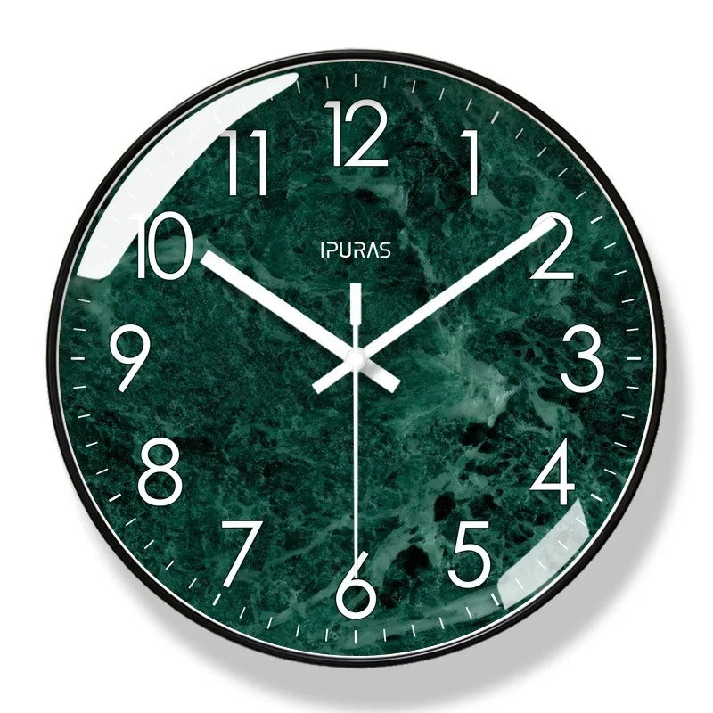 Horloge Murale Marbre Noir