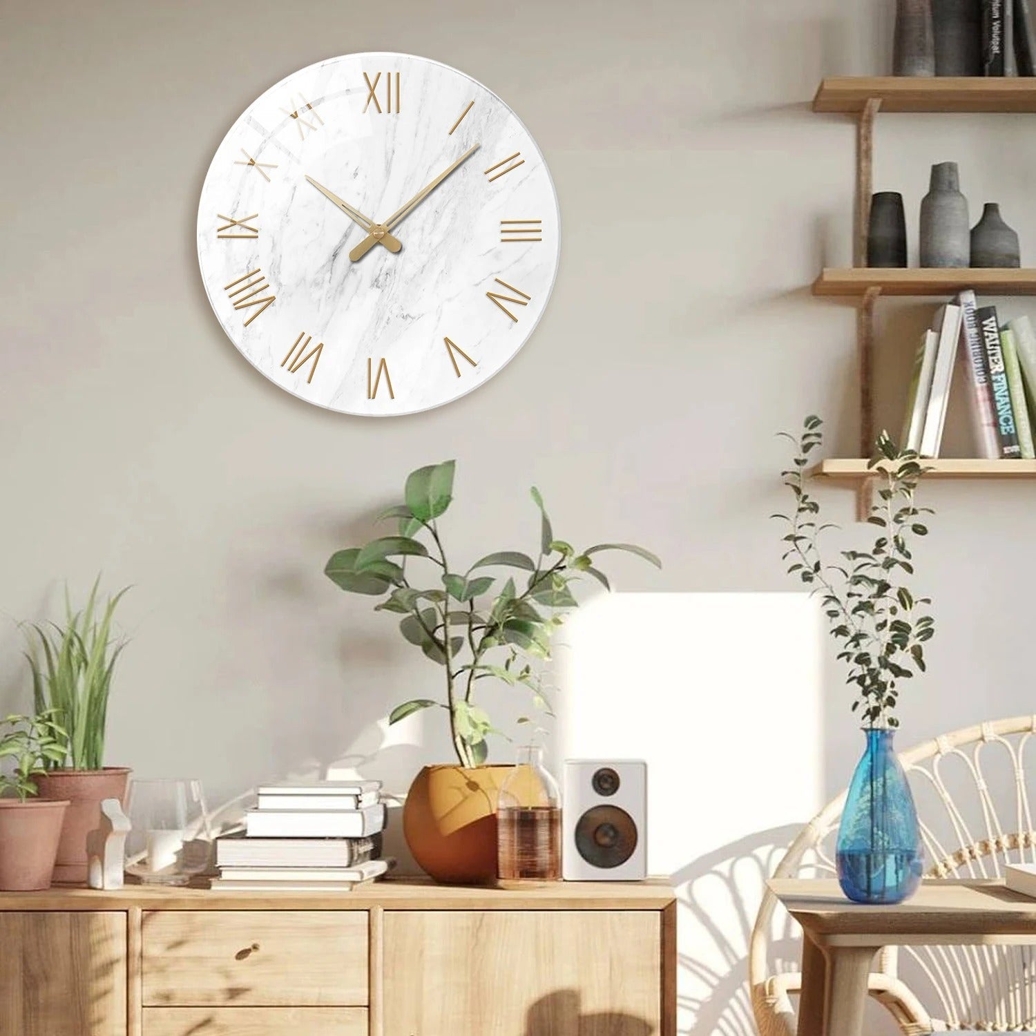 Horloge Murale Marbre Classique