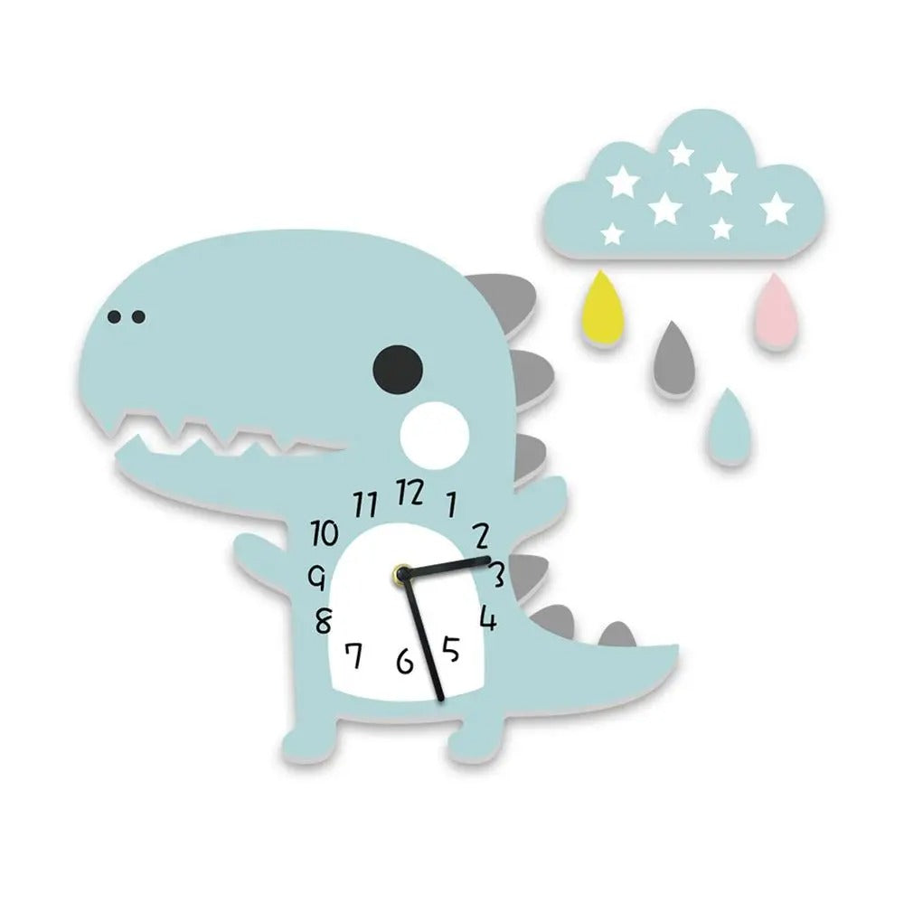 Horloge Murale Dinosaure Enfant