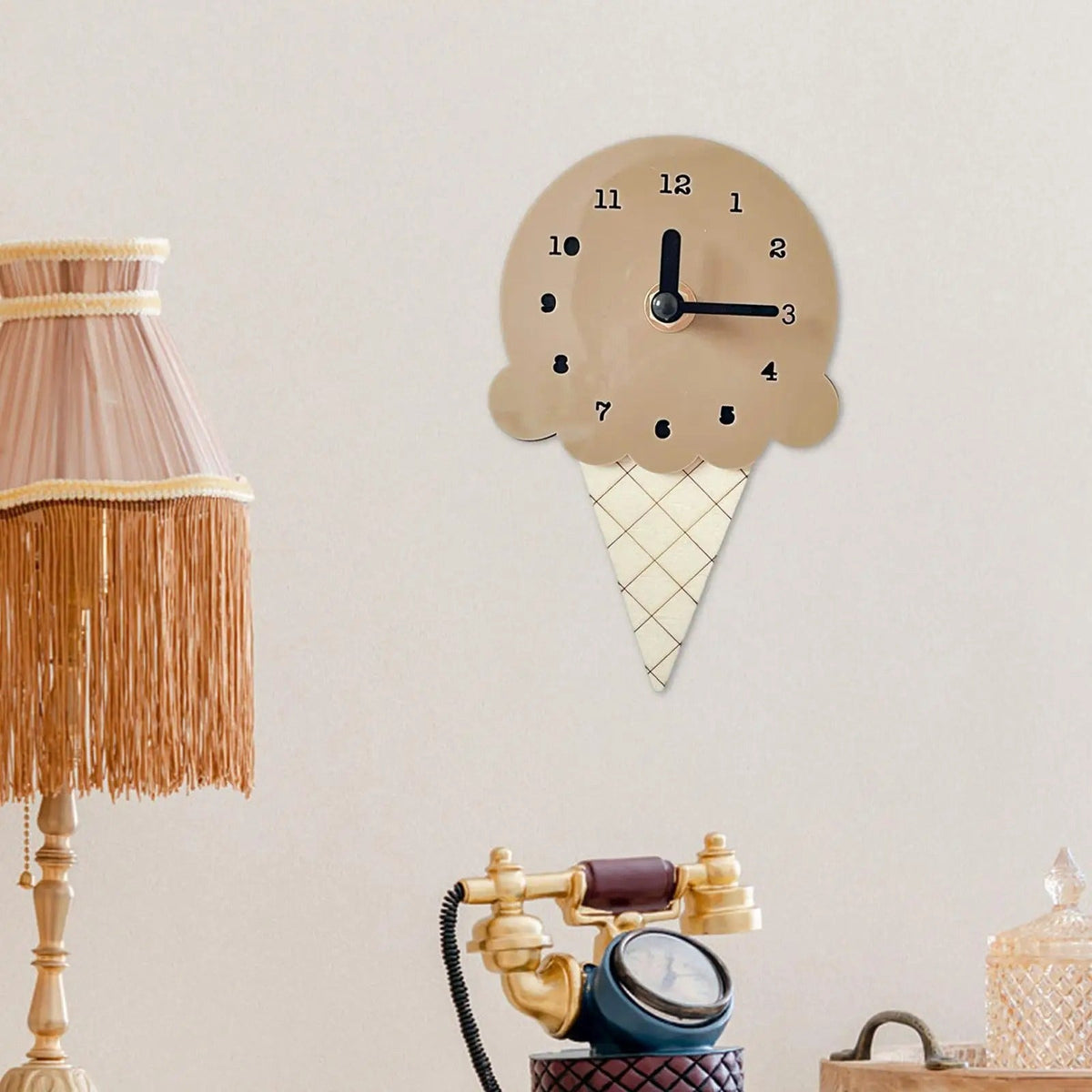 Horloge Murale Cornet de Glace