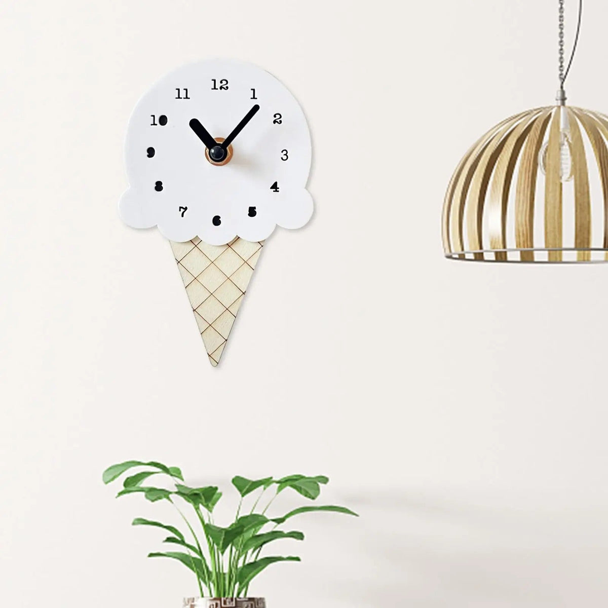 Horloge Murale Cornet de Glace