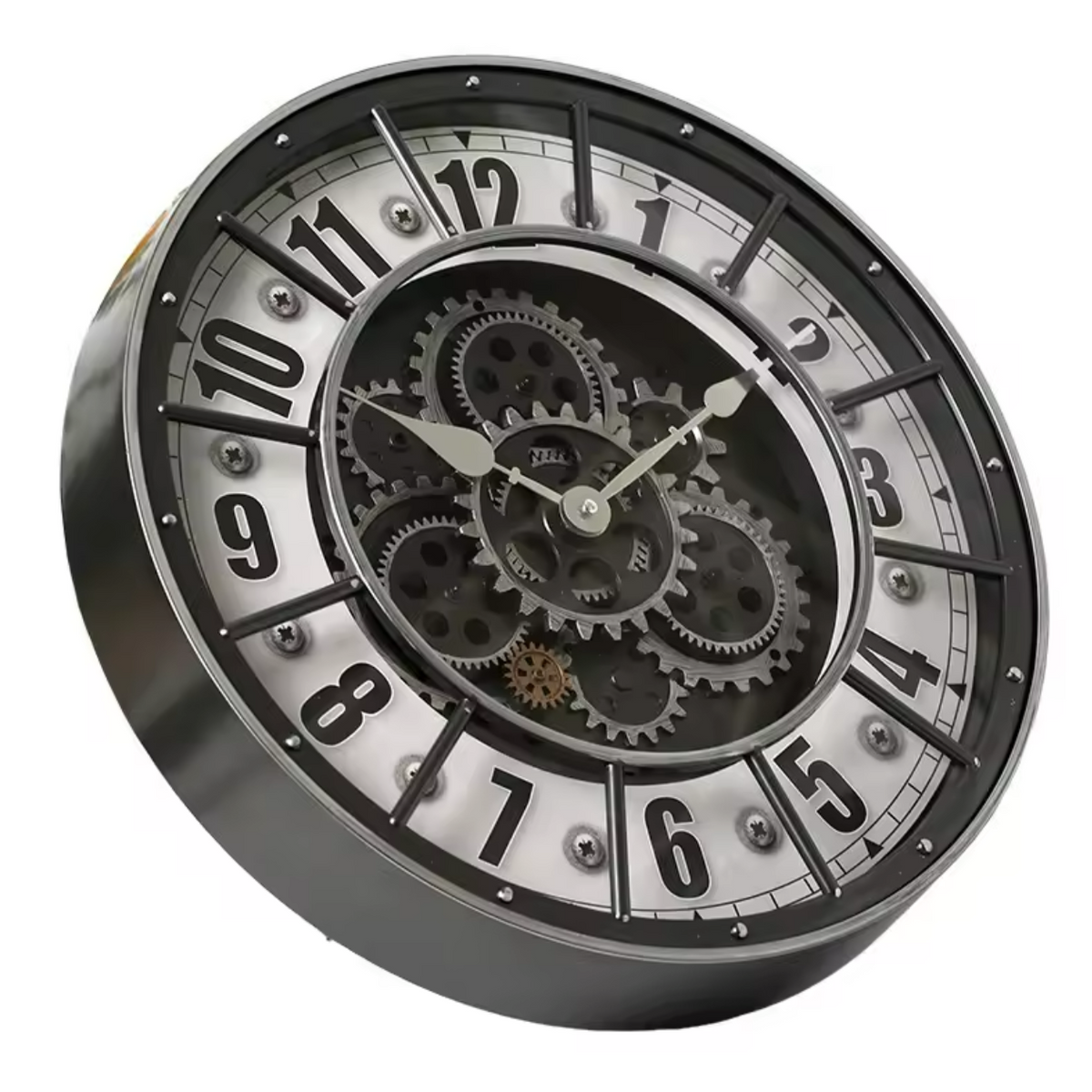 Horloge Murale Engrenages Industriels