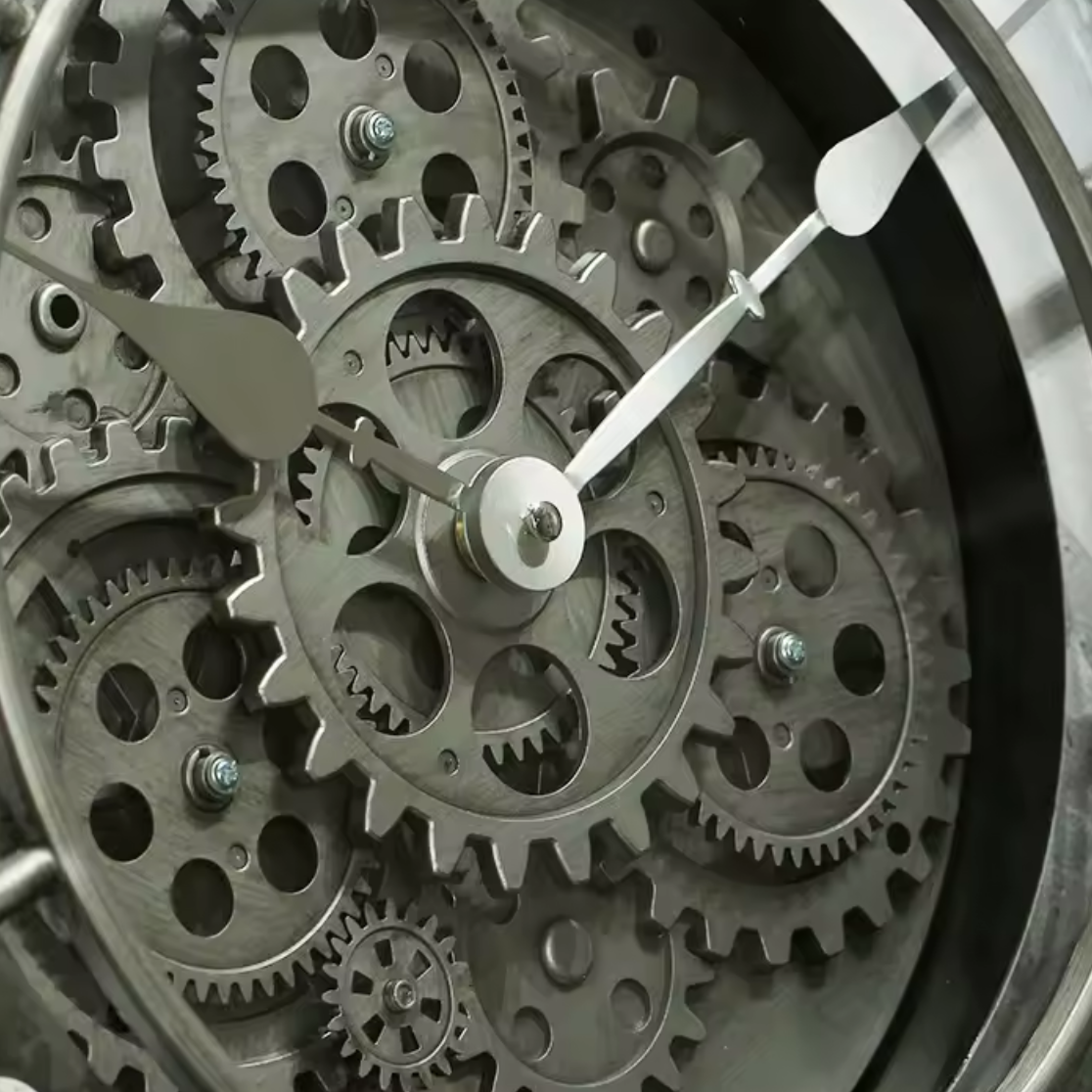 Horloge Murale Engrenages Industriels