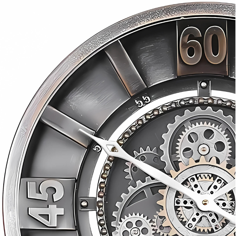 Horloge Murale Style Engrenage