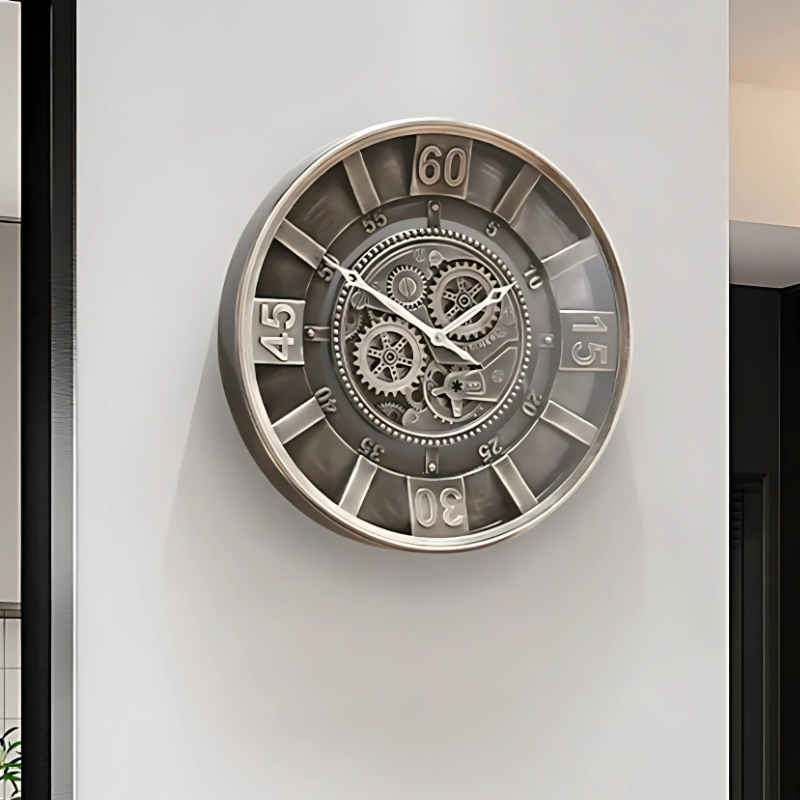 Horloge Murale Style Engrenage