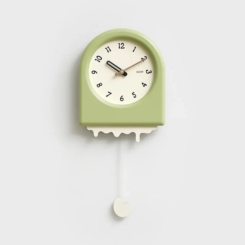 Horloge Murale Minimaliste Beige