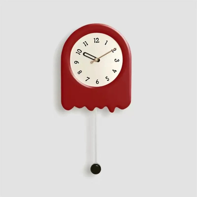 Horloge Murale Minimaliste Beige