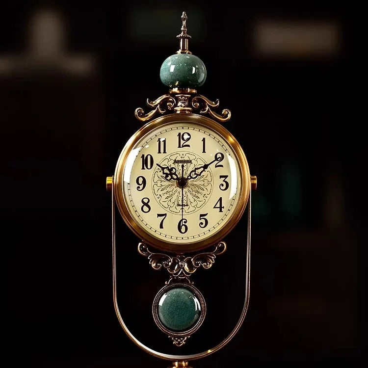 Horloge à Poser Vintage Bronze