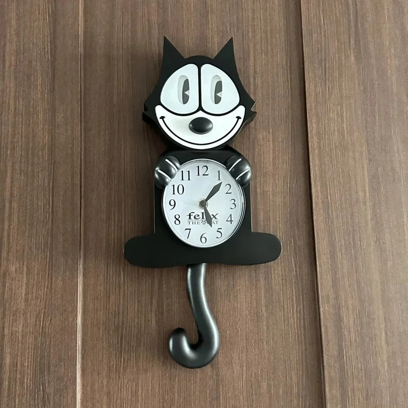 Horloge Murale Chat Cartoon
