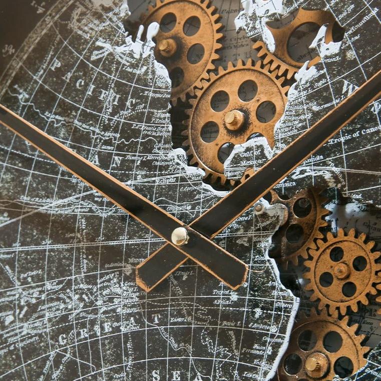 Horloge Murale Carte Monde