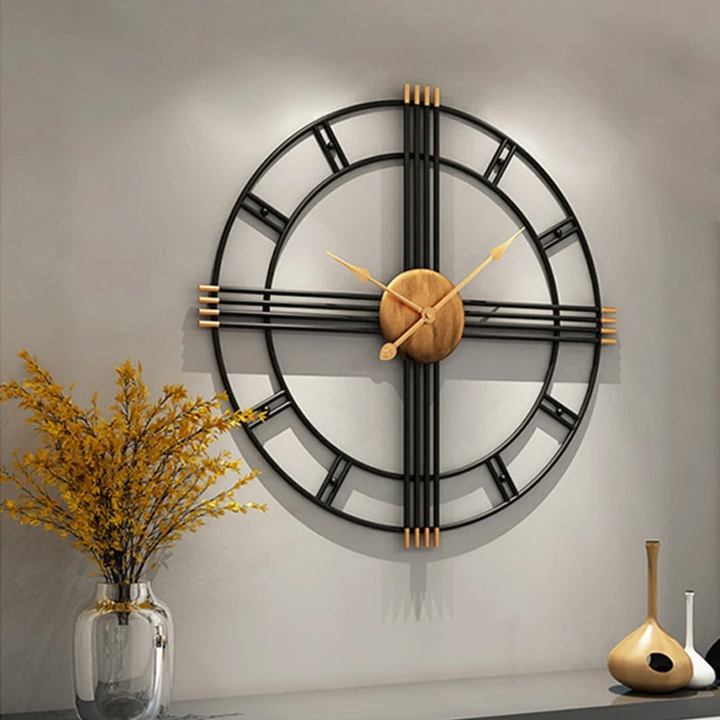 Horloge Murale Métal Industriel