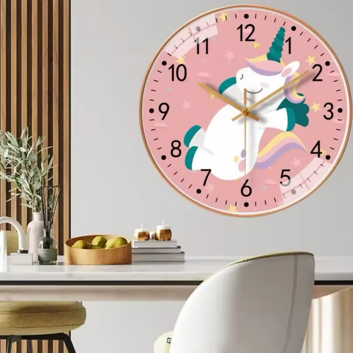 Horloge Murale Licorne Enfant